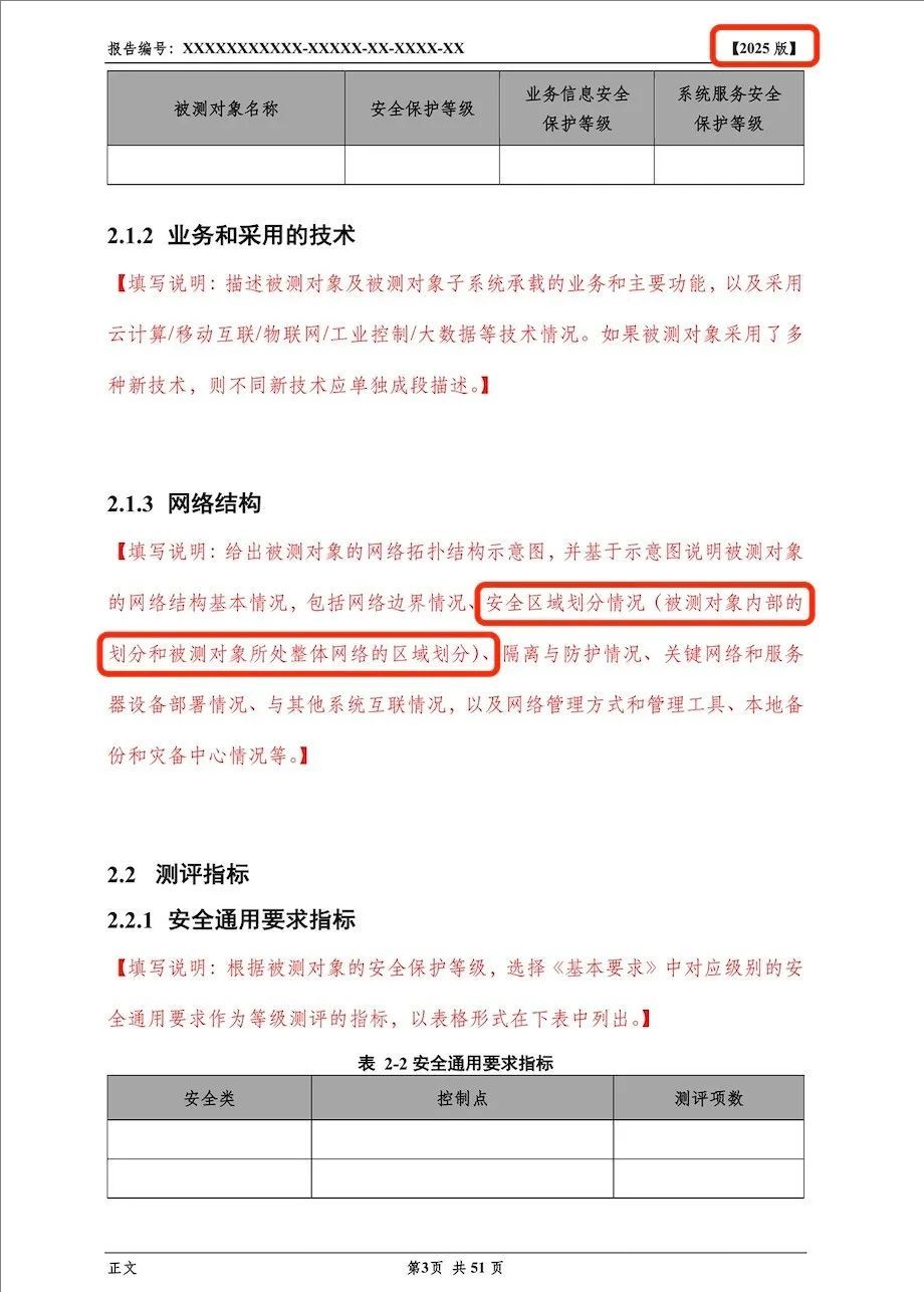 《网络安全等级测评报告模版（2025版）》重大变更