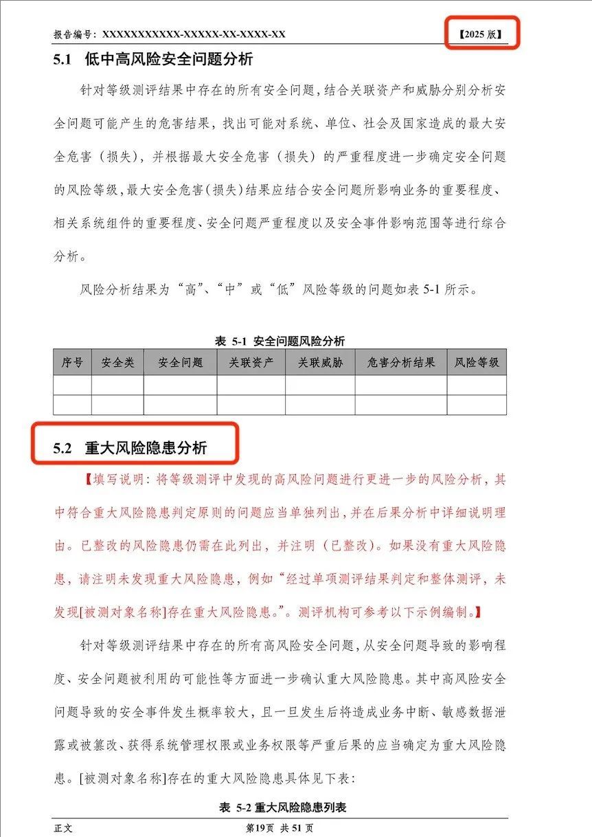 《网络安全等级测评报告模版（2025版）》重大变更